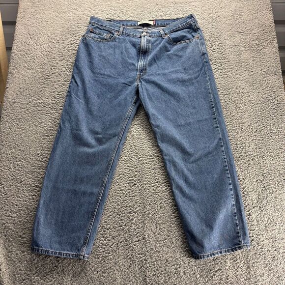 Levi's Other - Levis 550 Jeans Mens 42x30 Blue Light Wash Cotton Relaxed Tapered Denim Workwear